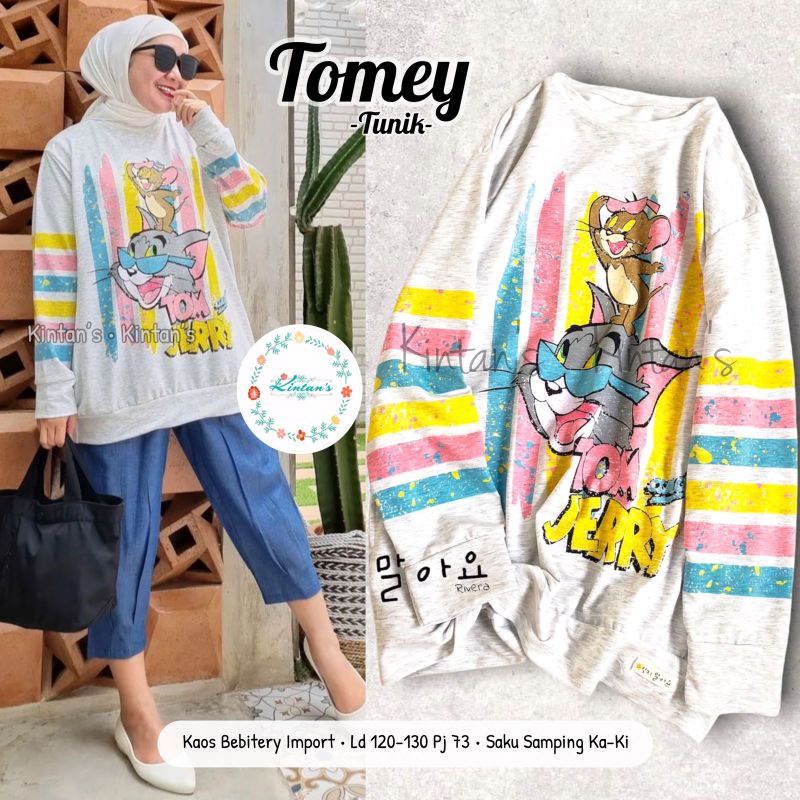 TOMEY TUNIK BY KINTAN'S (TUNIK MUSLIMAH) Tunik wanita babytery halus