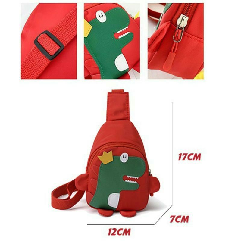 Tas Dino/Tas slempang Dino import