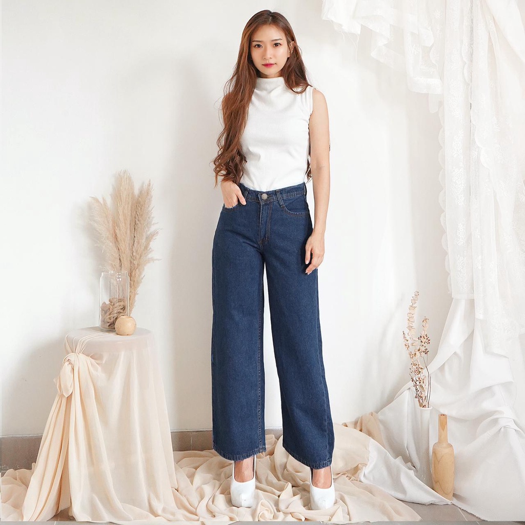 FWR - SYAKIRA KULOT JEANS PANJANG WANITA / CULLOTE JEANS