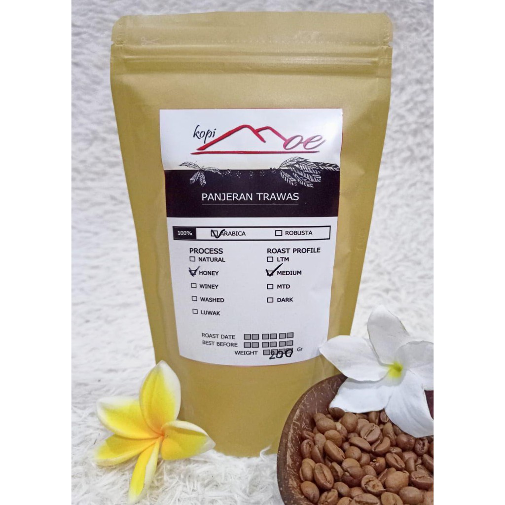 

Biji Kopi MOE Arabica Honey 200gr