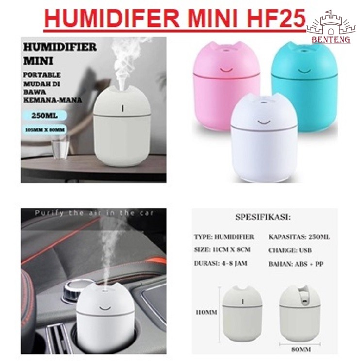 HF25 - Mini Aromatherapy Humidifier Essential Oil Diffuser