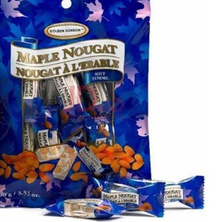 

✷X14105♝ Golden Bonbon Maple Nougat Soft Permen Canada Import ❄