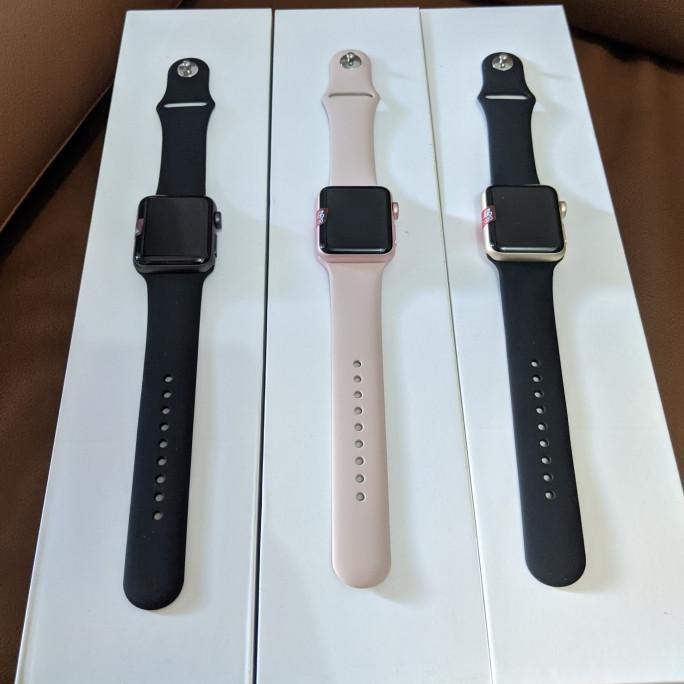 (BISA COD) Apple watch series 2 38mm Second fullset Jakarta gojek i watch s2 38mm