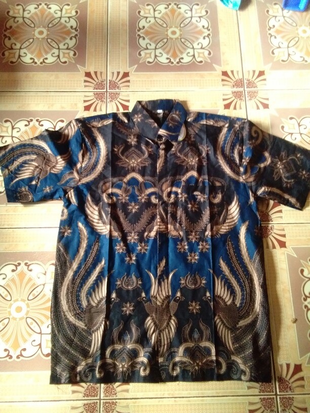 Kemeja Hem Batik Lengan Pendek Big Size M L Xl Xxl Seragam Pernikahan Batik Atasan Pria