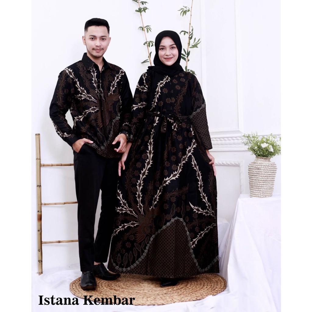 Couple Batik Gamis / Dress Batik Couple