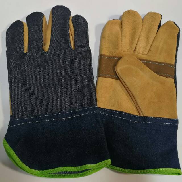 Sarung tangan kulit las kombinasi suede fitter gloves kwb