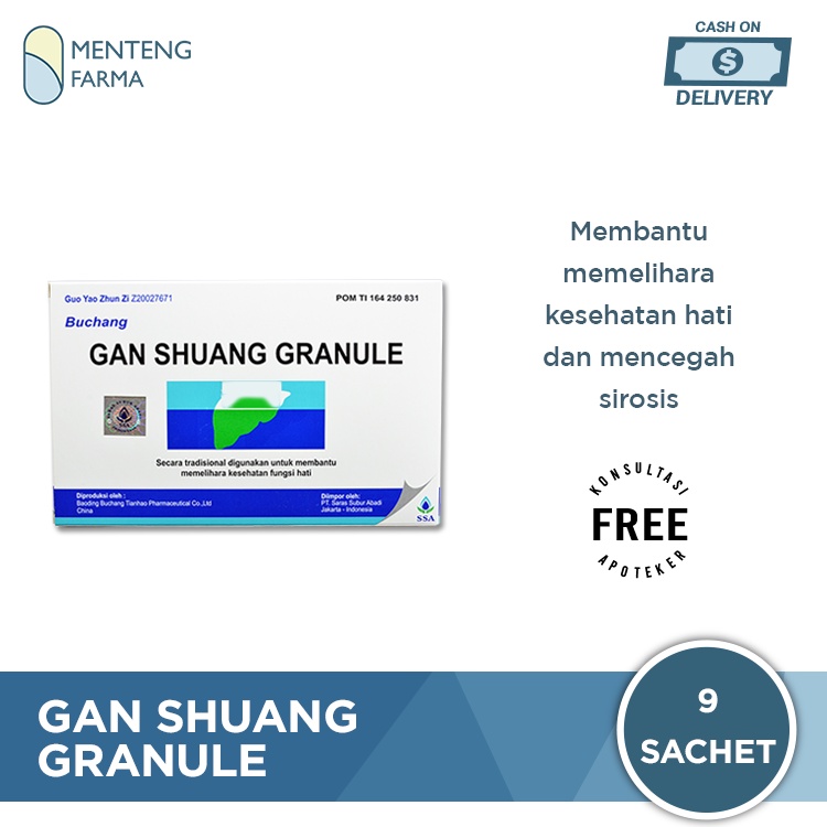 Gan Shuang Granule - Obat Herbal Hepatitis / Sakit Kuning