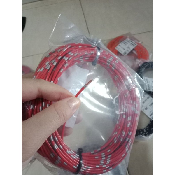 KABEL BINTIK SERABUT TEMBAGA TEBAL 0.85MM x 1M PER METER KABEL BODY MOBIL MOTOR BODI BAGUS BANYAK WA