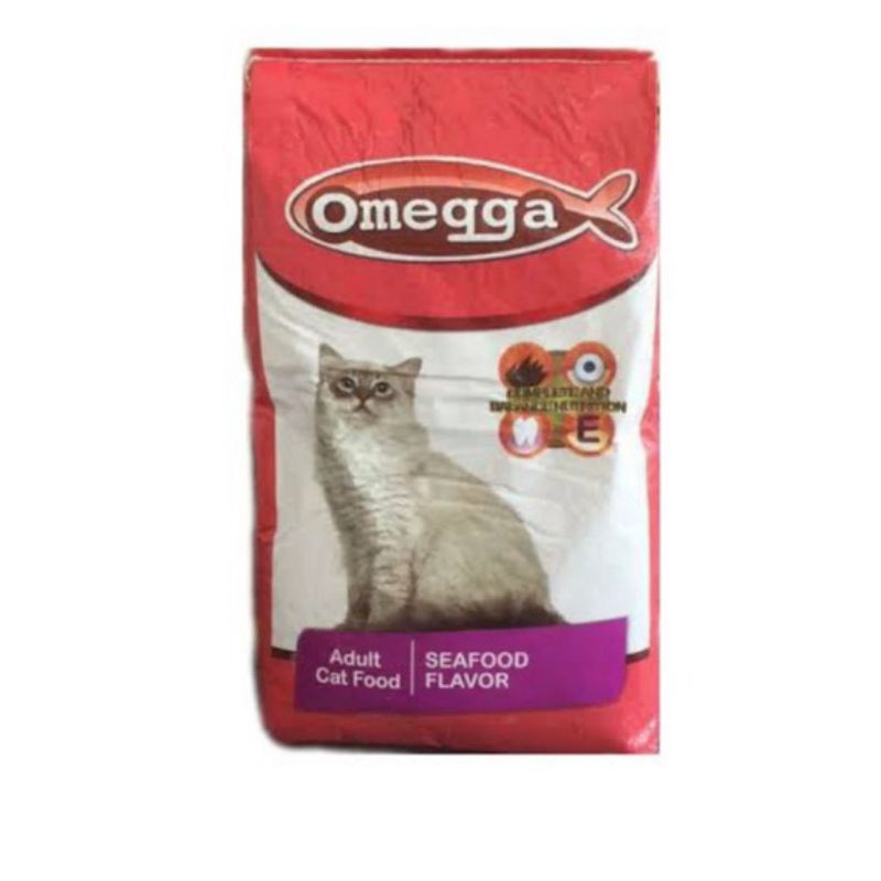 Grab gojek omega 20kg seafood adult cat