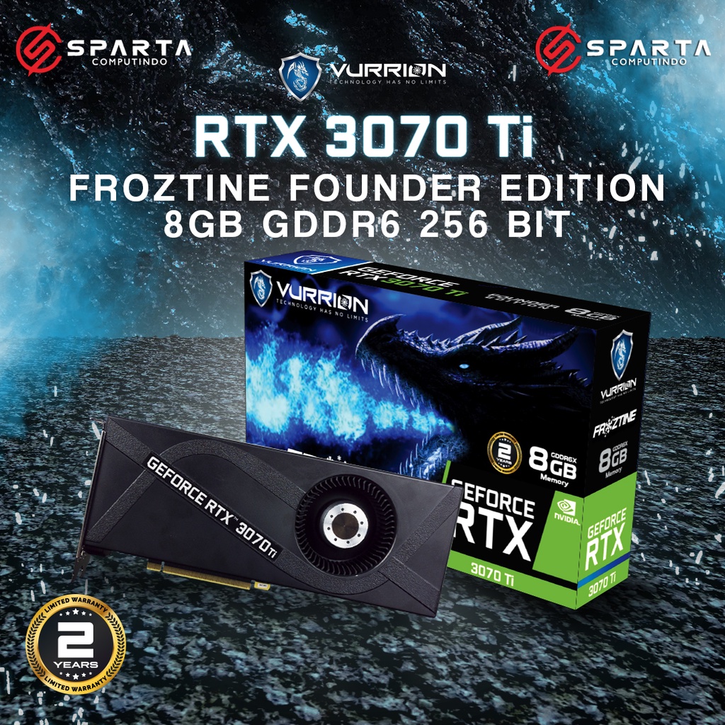 VGA Card Vurrion Nvidia Geforce RTX 3070Ti 8GB GDDR6X New Garansi Resmi