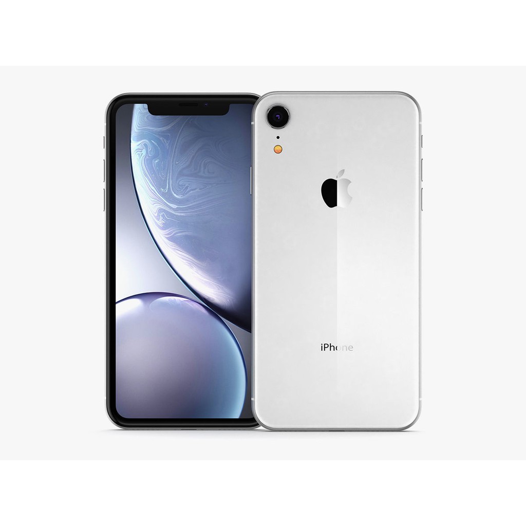 iPhone XR 128GB All Sim Silent Fullset Original Second Mulus100% 3utools All Green (Garansi 1 Tahun)-White