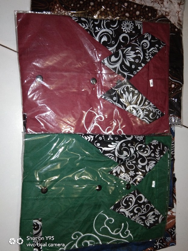 Kemeja Kombinasi Batik | Baju Koko Kombinasi | Kemeja Pria Terbaru