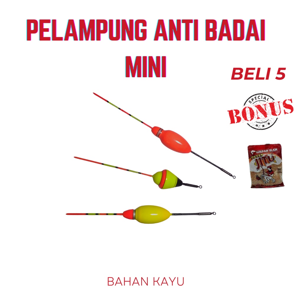 PELAMPUNG / KUKUMUL PANCING ANTI BADAI MINI MIRIP EXORI   Terlaris