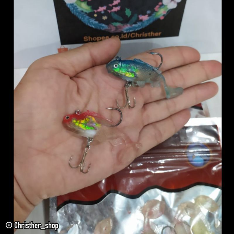 Umpan Soft Lure Ikan BOOMER Isi 5 / Umpan Pancing Casting Fishing Lure Fishing Bait