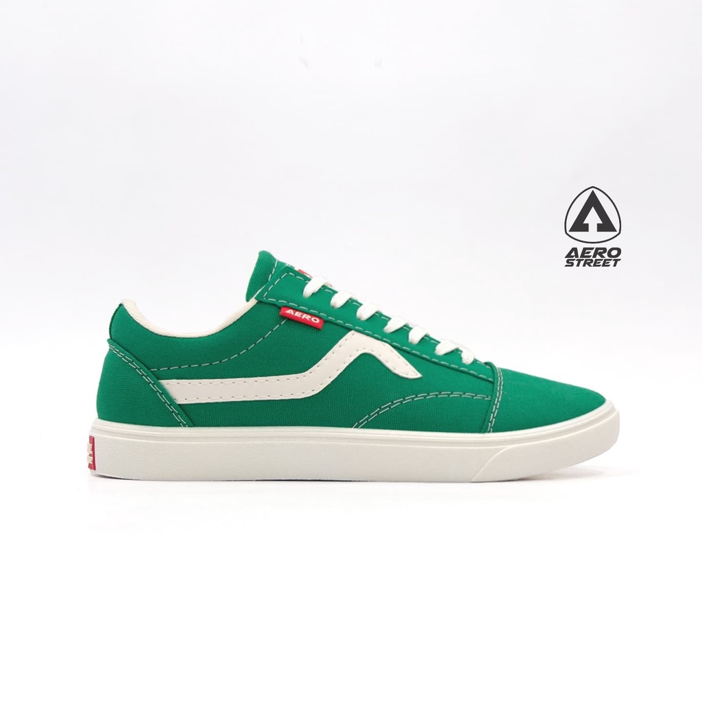 Aerostreet 36-45 Massive Low Hijau Natural - Sepatu Sneakers Casual Sport Sekolah Pria Wanita Aero S