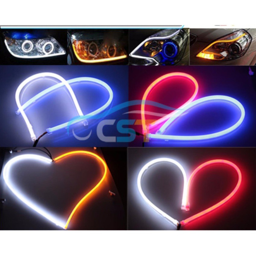 LED DRL Panjang 60CM / LED Alis Mobil dan Motor Lentur dan Flexible Mudah Di bentuk