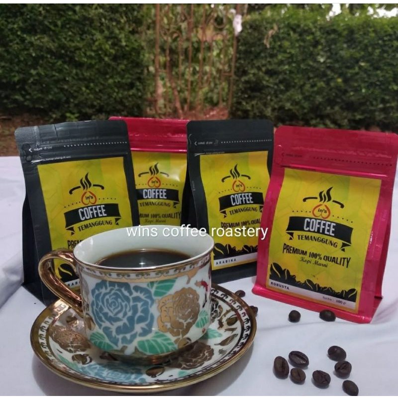 

Kopi Robusta Temanggung 100% Petik Merah 100 Gr