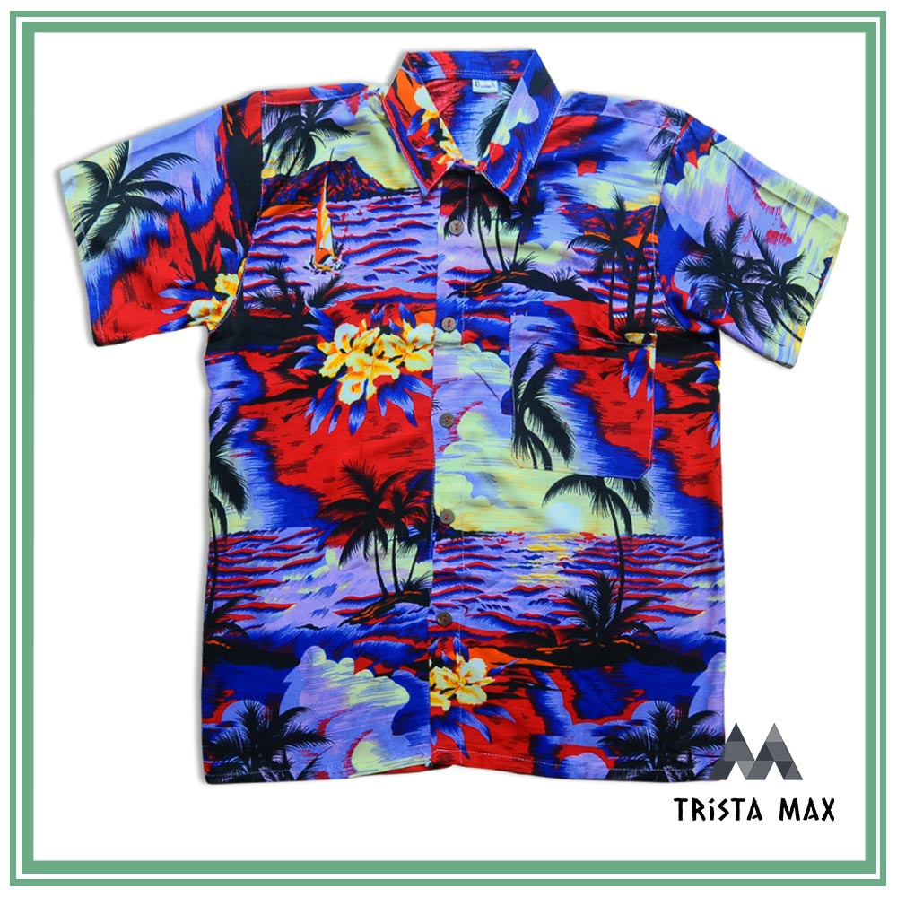 Kemeja Hawaii Pria - Kemeja Baju Bali - Baju Kemeja Termurah - Kemeja Hawai Pantai - Baju Surfing