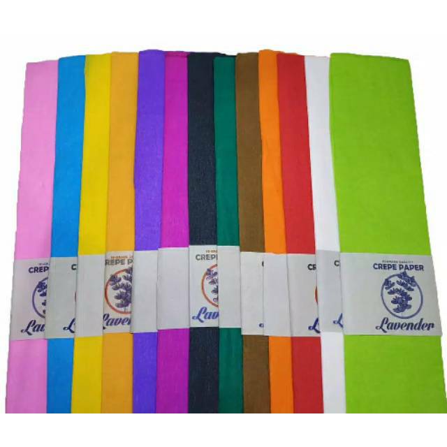 Kertas Krep Warna - Crepe Paper Ecer 1 Pcs