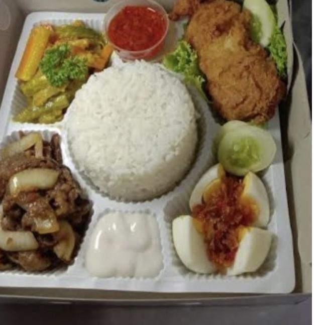 

Serbuuu Nasi Lengkap Ayam Daging Telur halal hemat murah,,,