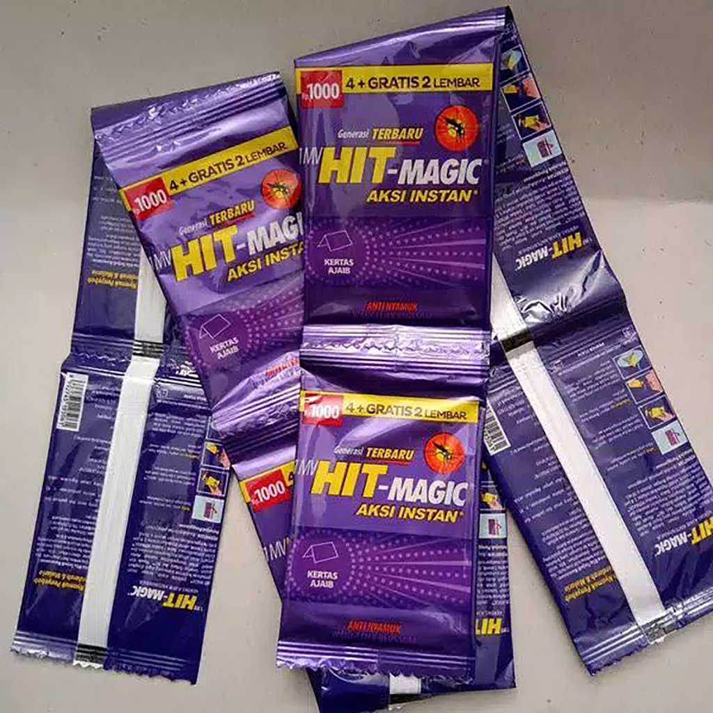 Bisa COD Kertas Ajaib HIT Obat Nyamuk Bakar Isi 12 - Hit Magic Aksi Instant - Kertas Ajaib Hit Magic