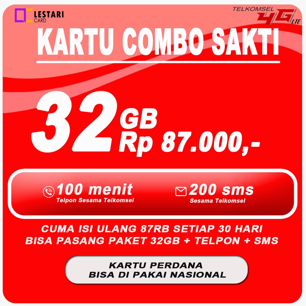 Kartu Perdana Combo Sakti