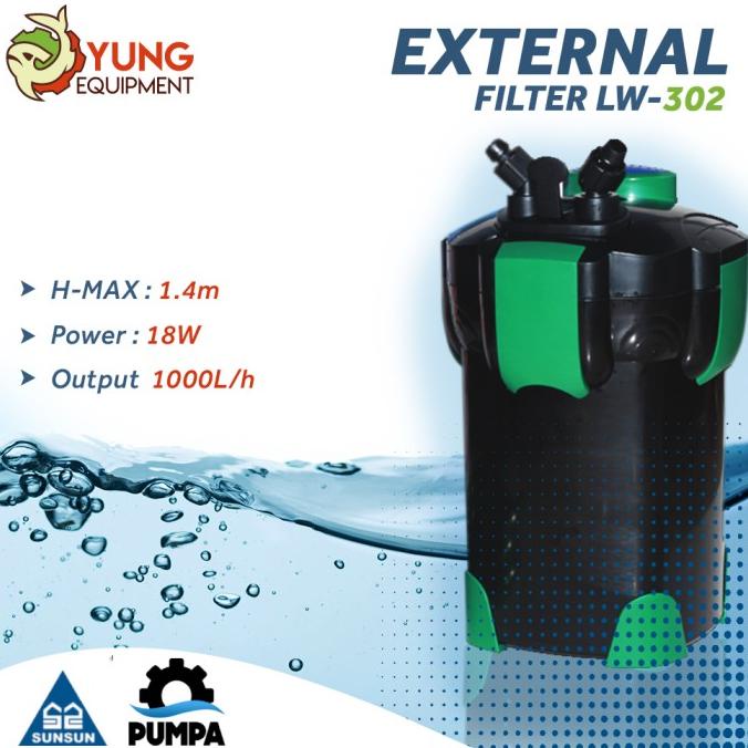 EXTERNAL FILTER / CANISTER FILTER SUNSUN LW-302