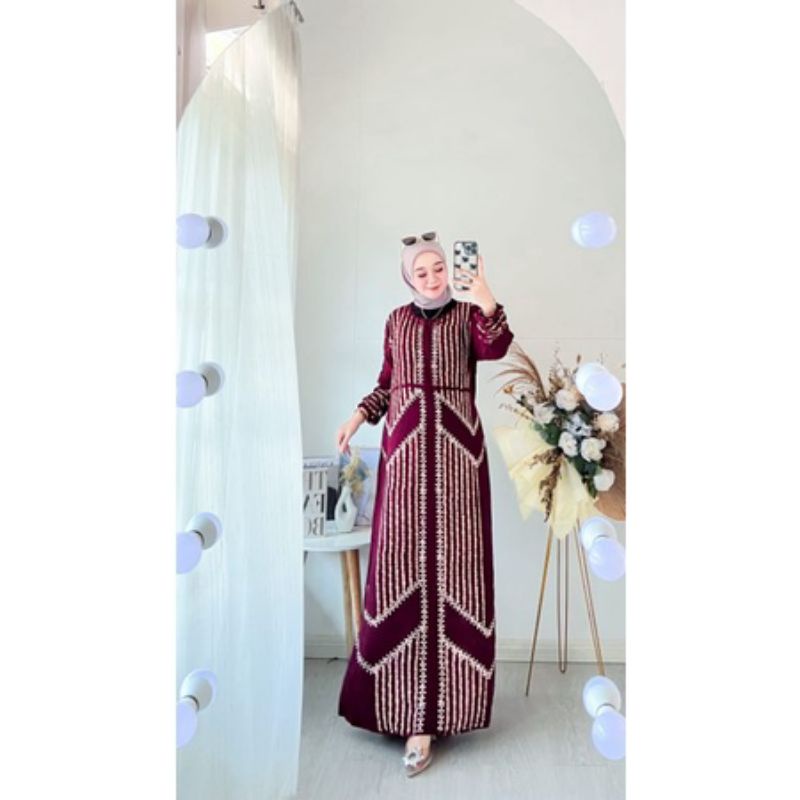 FITRI_GALERY GAMIS KOREA  /DRESS TWILL KOREA/ TWIL KORAN / ABAYA KORAN