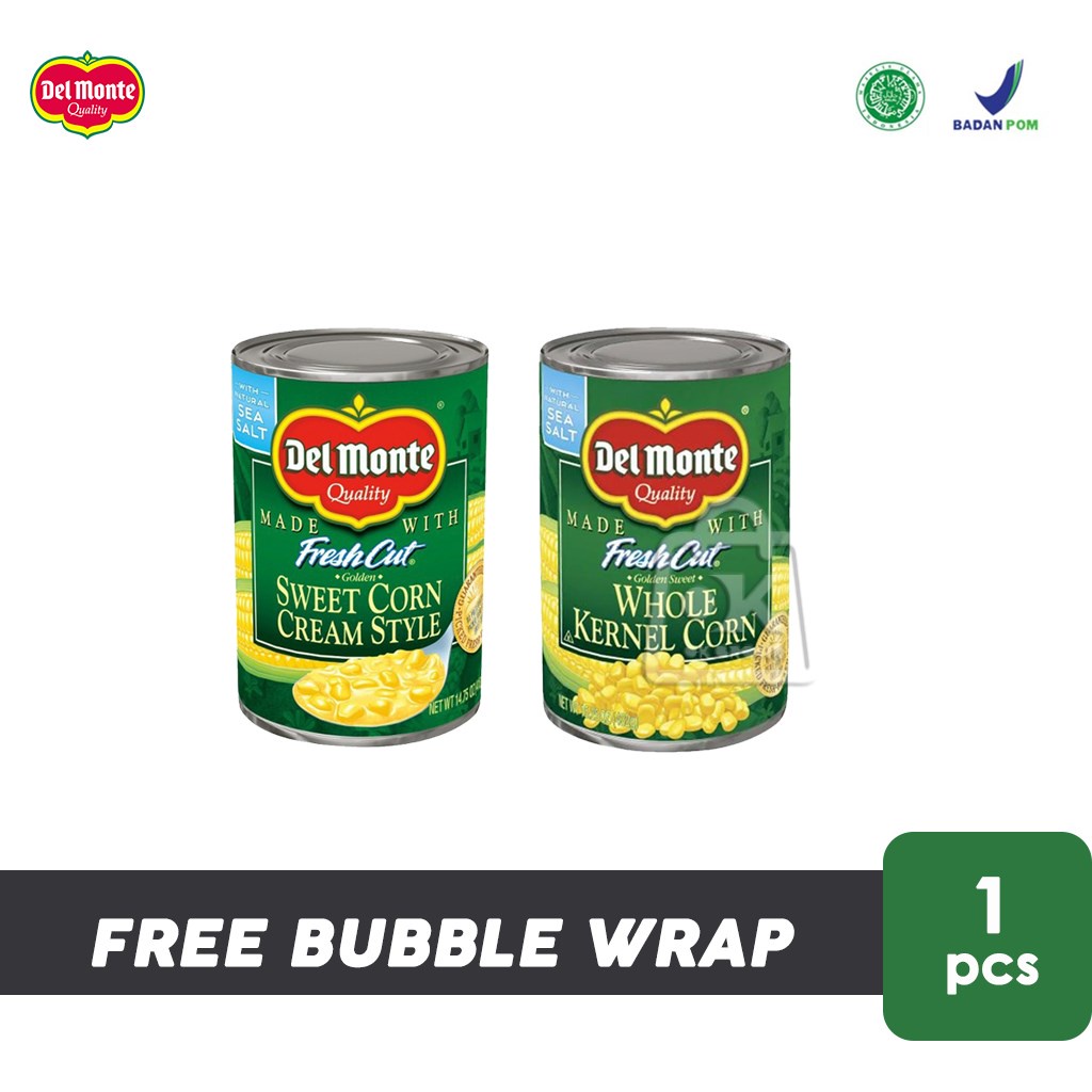 

DELMONTE Jagung Whole Kernel / Cream Style Corn ( 425gr )