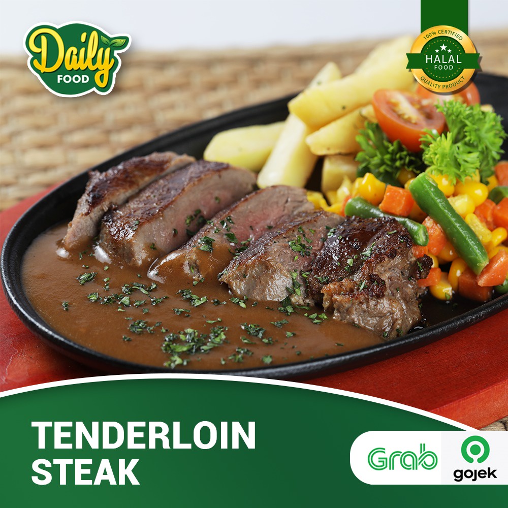 PAKET DAGING SAPI STEAK TENDERLOIN FROZEN DAILY FOOD MAKANAN BEKU