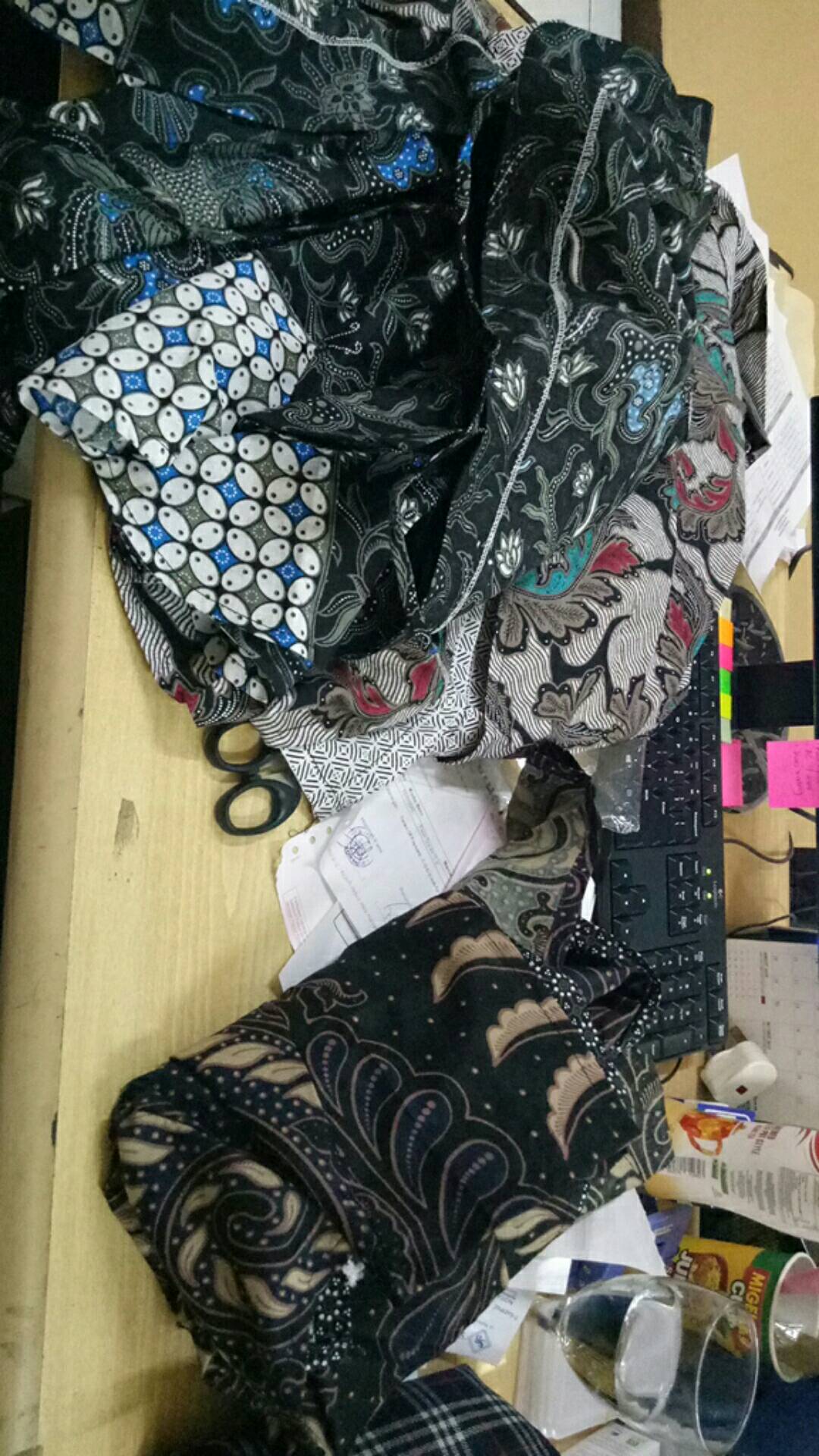 Tey-17 Batik Wanita Asj Sa Hrb026 Kenongo Kemeja Tosca Pendek