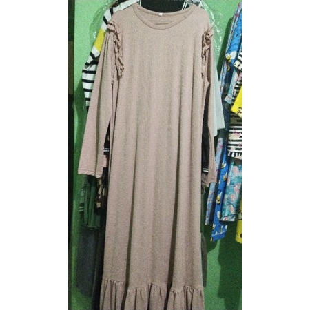Gamis coklat muda