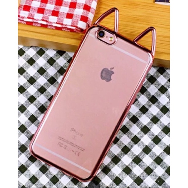(READY STOCK) Cute case for Iphone 6 /Iphone 6S Simple Cat ears