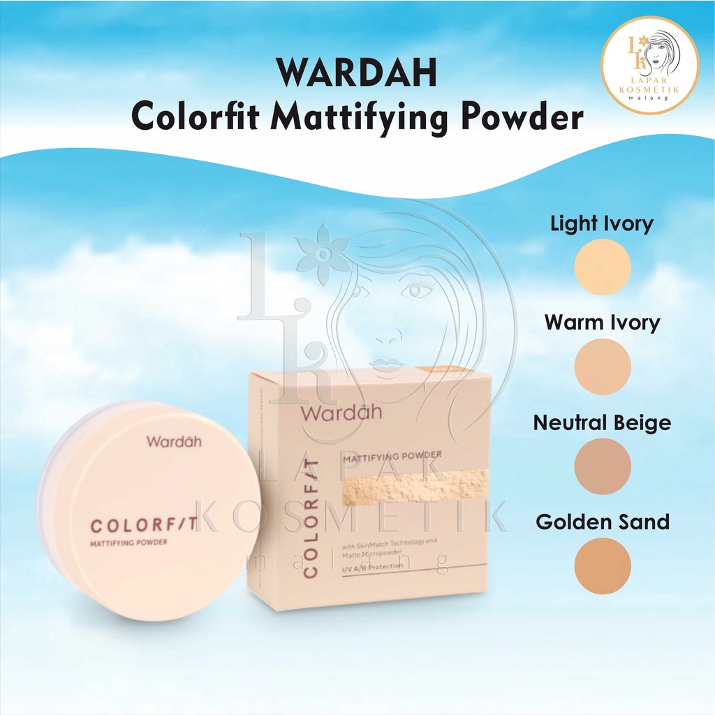 Wardah Colorfit Mattifiying Powder 15gr | Bedak Tabur Wardah Colorfit