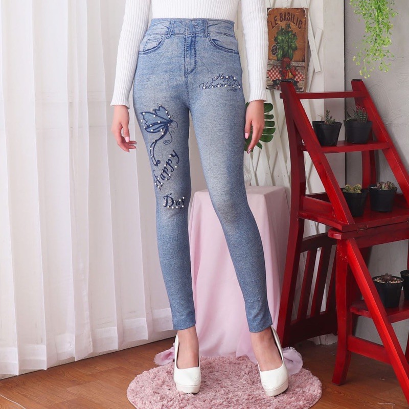 Legging Jeans Import Variasi