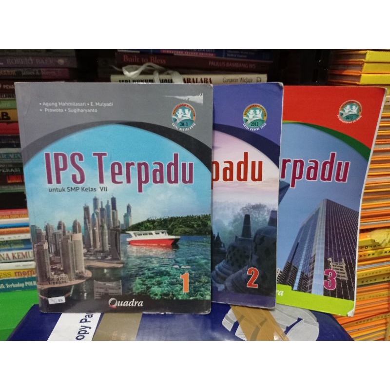 buku bekas IPS TERPADU UNTUK SMP MTS KELAS VII VIII IX QUADRA