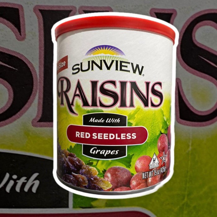 

[Kismis Import] Sunview Raisins Red Seedless 425gr