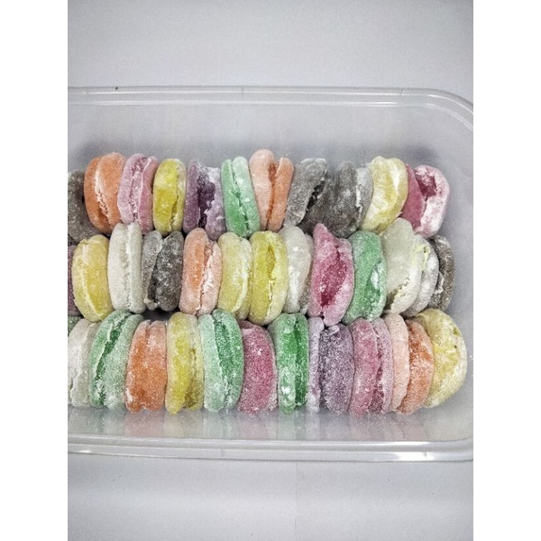 

mochi bentuk baby Macaron varian rasa