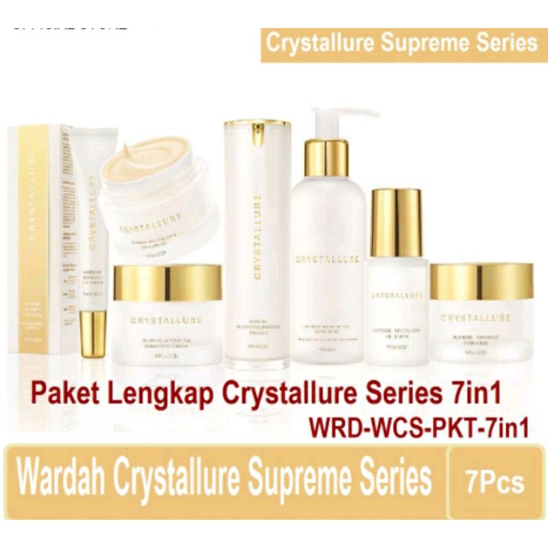 Paket Lengkap 7in1 Wardah Gold Crystallure Supreme Original Asli Bpom