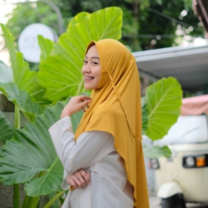 Bergo Shafa Instant Premium By Shanie Warna Mustard