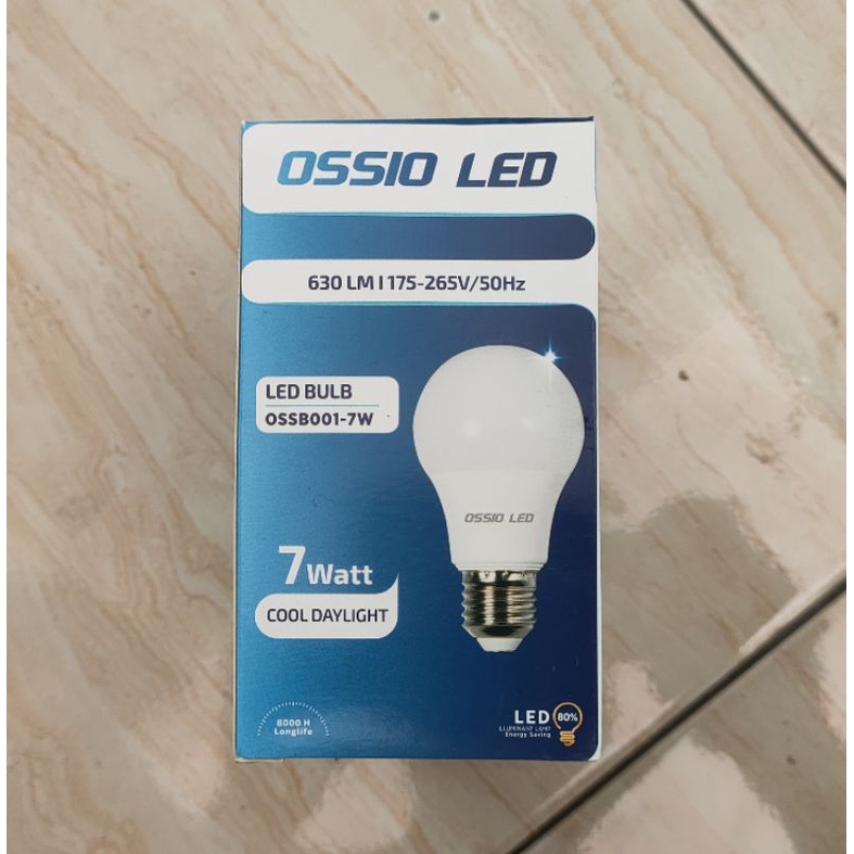 OSSIO LED 7W 7WATT OSSIO LED 7W LAMPU MURAH TERANG PUTIH GARANSI 1TH