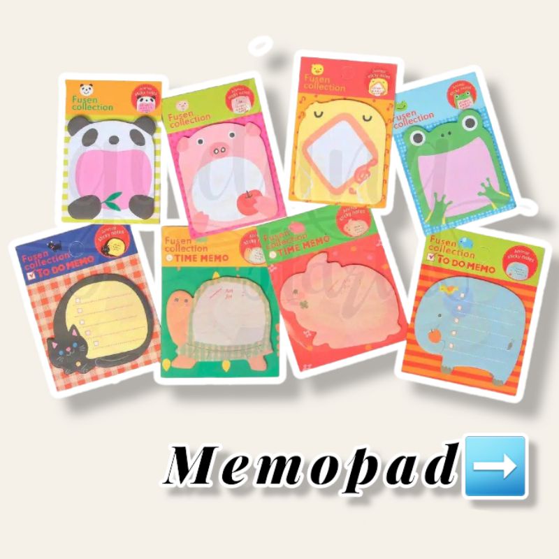 

(HAZ)NOTEPAD KARAKTER ANIMAL/memo