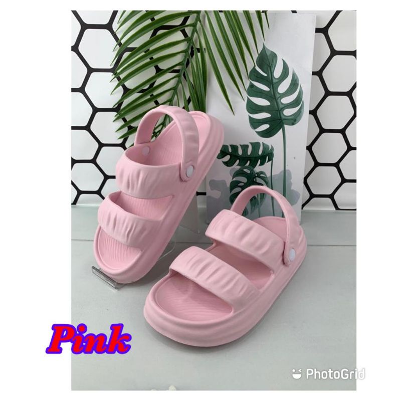 Hema-Sandal Wanita Slop Ban Dua Neww