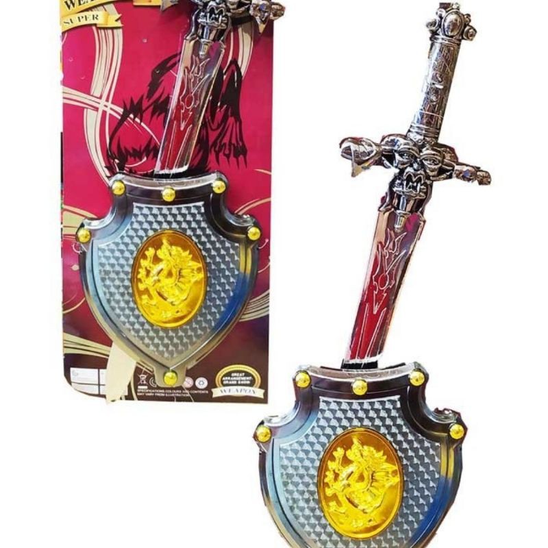 Mainan Pedang dan Tameng Ksatria Warrior