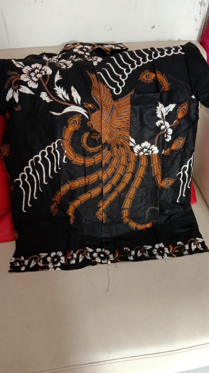 Size M L Xl Xxl Bswart Batik Hrb026 Kenongo Hem Pendek Padi Pekalongan M L Xl Batik Pria Murah