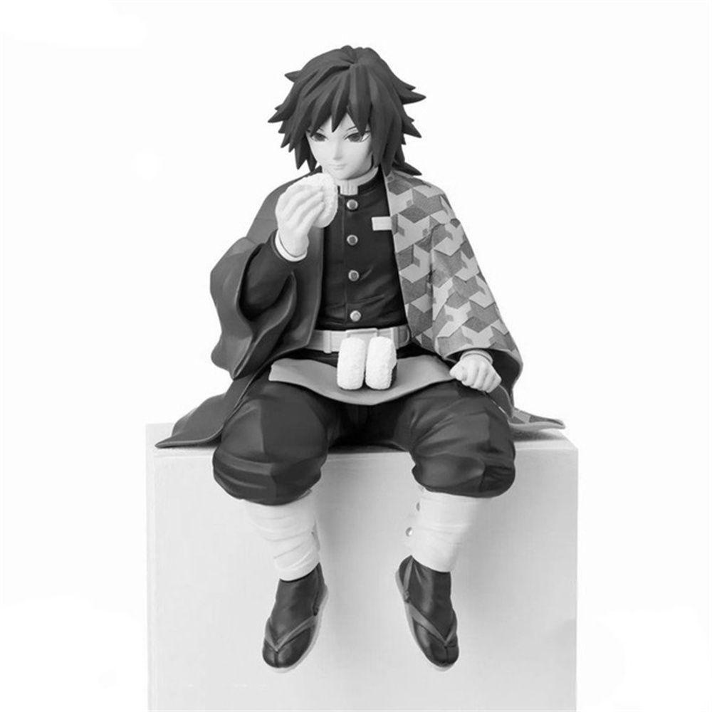 Lanfy Action Figure Demon Slayer Iguro Obanai Shinazugawa Sanemi Kimetsu No Yaiba Himejima Kyoumei Eat Rice Ball Kanroji Mitsuri