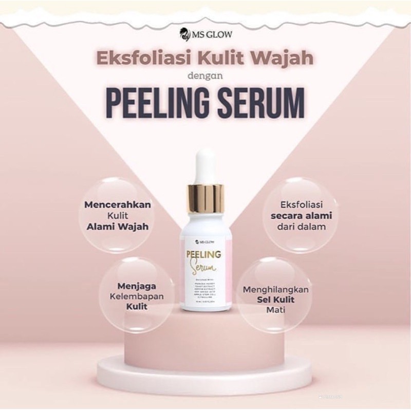 SERUM WHITENING LUMINOUS LIFTING ACNE PELLING MSGLOW ORIGINAL