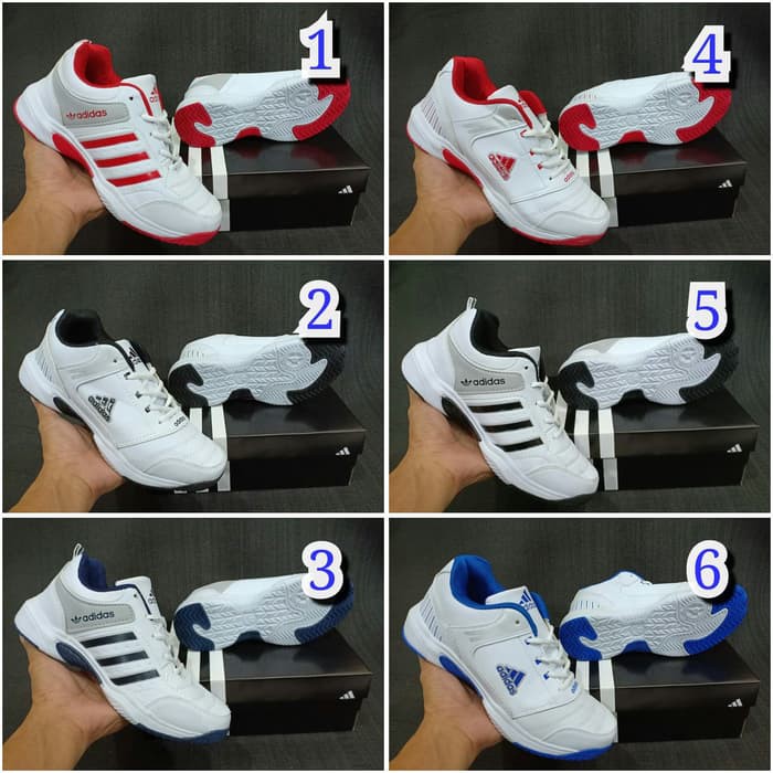 sepatu sport adidas tenis premium volly gym badminton aerobic marathon