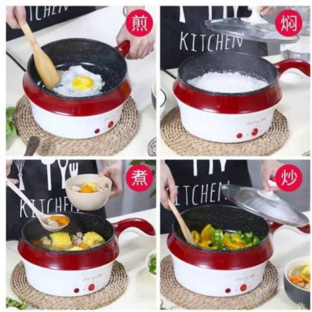 FREE ONGKIR - PANCI LISTRIK 3IN1 ALAT TEMPAT MASAK ELECTRIC ELEKTRIK SERBAGUNA BEST SELLER