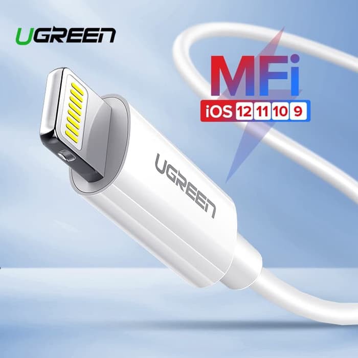 ugreen kabel usb lightning mfi fast charge 2 4a for iphone 12 11 pro max xr xs 8 ipad pro   original